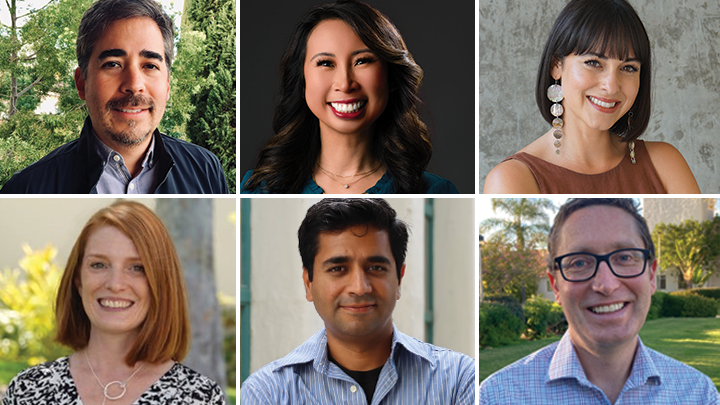 Top row from left: Robert Luallen, Jillian Lee Wiggins and Olivia Chilcote. Bottom row from left: Corinne McDaniels- Davidson, Parag Katira and Nicholas Johnson.