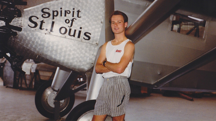 Jordan Evans as an undergraduate Aerospace Engineering student at San Diego State University in 1989.