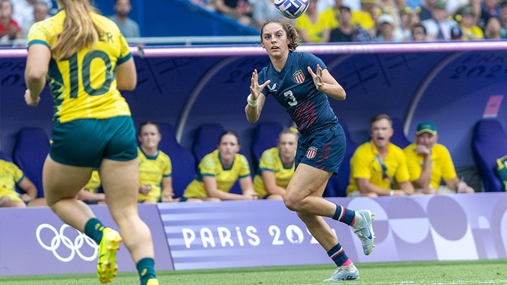 Kayla Canett, Team USA Women’s Rugby Sevens, 2024 Paris Olympics (Courtesy photo provided by Kayla Canett)