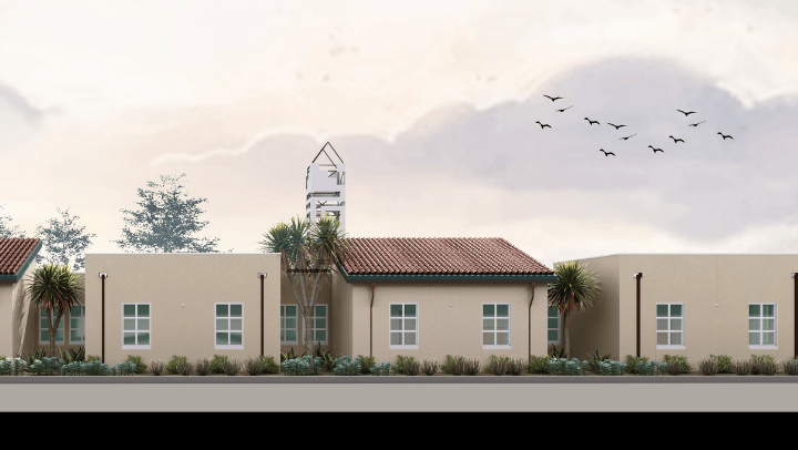 Rendering of the student housing project to be located SDSU Imperial Valley's campus in Calexico.